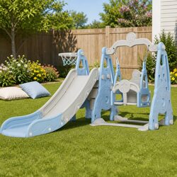 Versatile Kids Swing Slide Set for Home Use