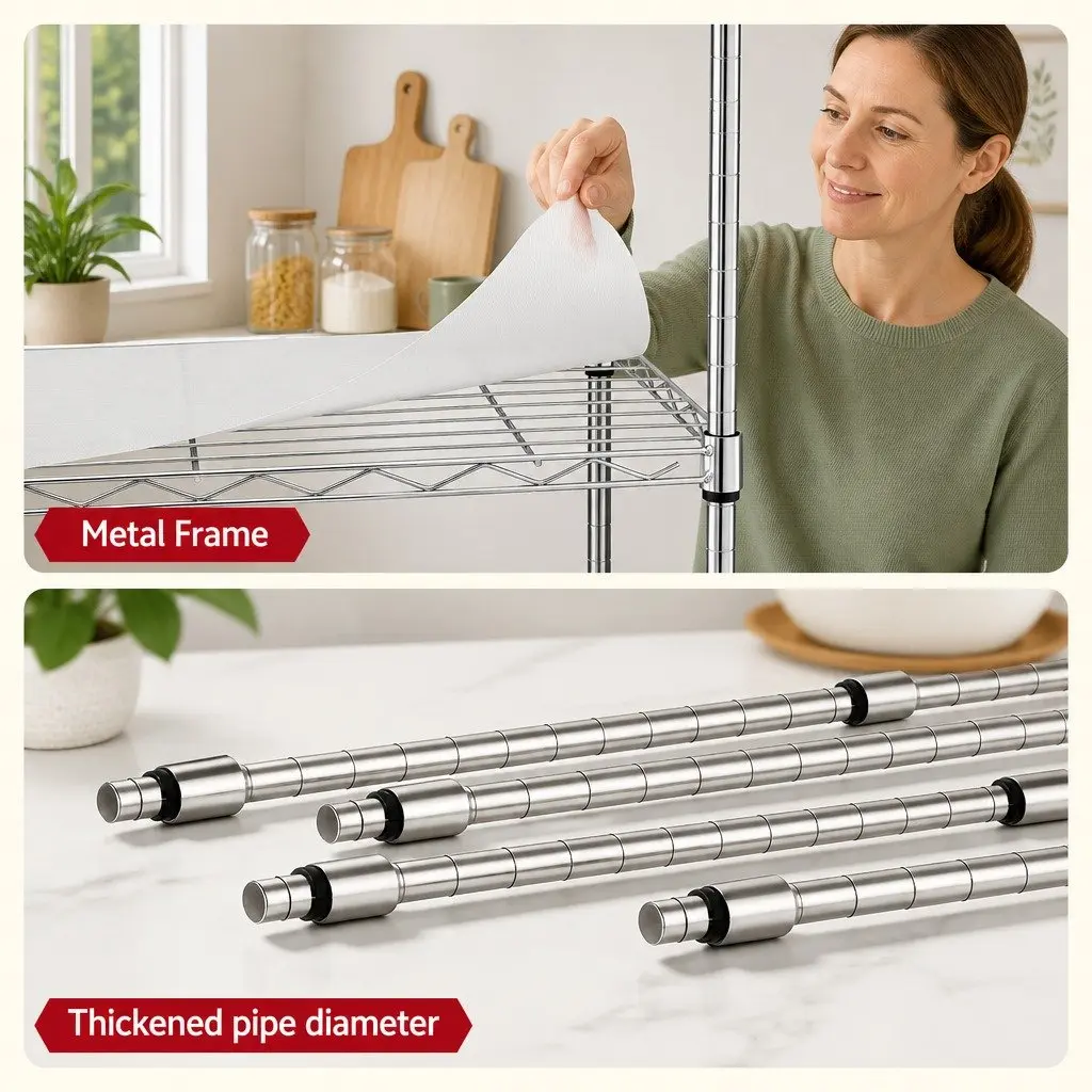 5-Tier Shelf for Kitchen and Utility Rooms