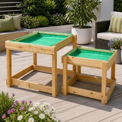 Practical Kids Play Set: Outdoor 2-in-1 Sandpit & Water Table
