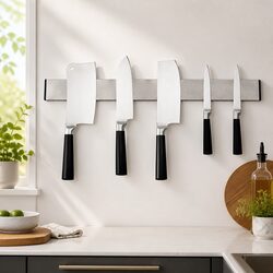 Versatile Magnetic Knife Holder for Kitchen and Workshop