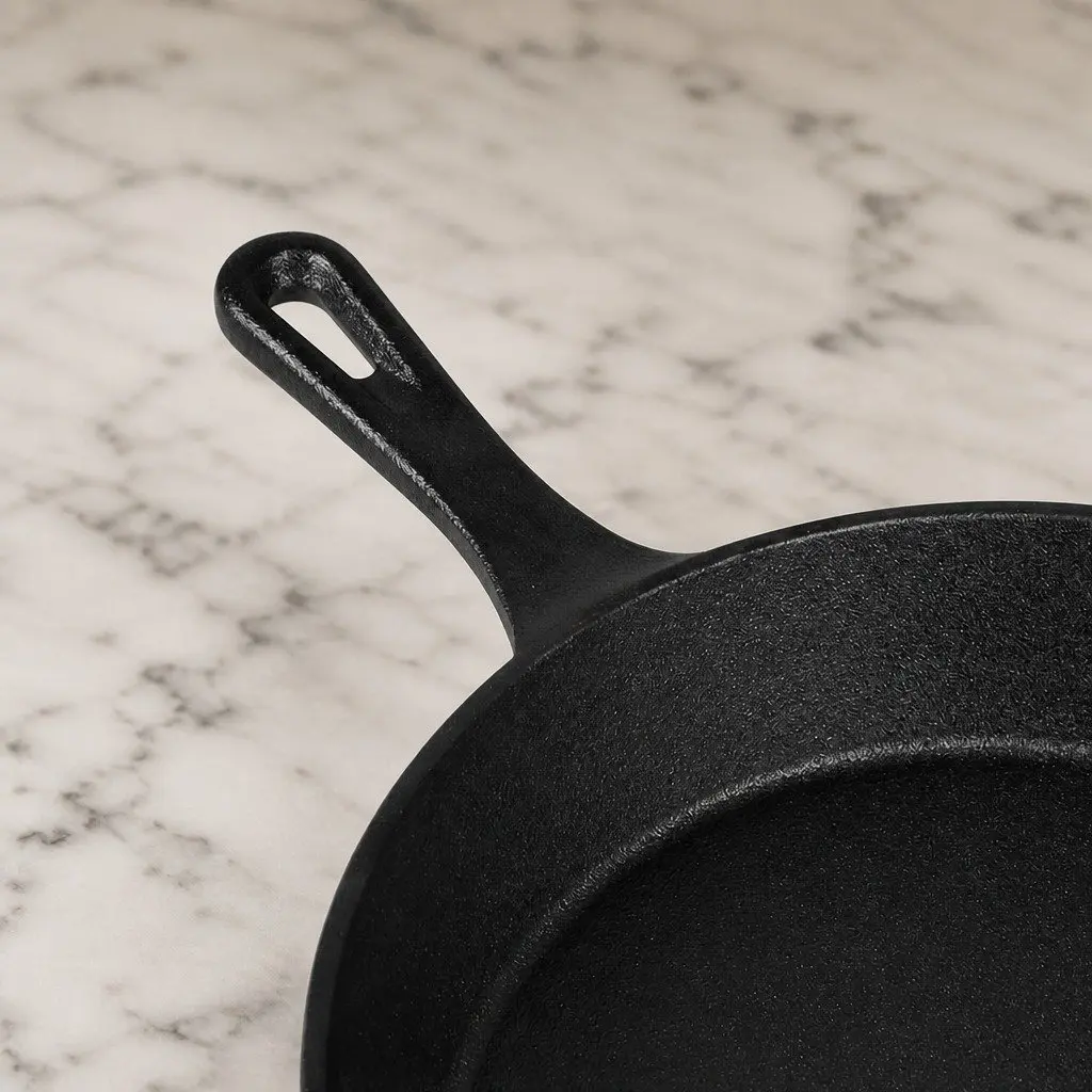 3 Piece Cast Iron Frying Pan Set Non-Stick Black Cookware All Stovetops