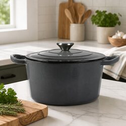 Practical 4L Cast Iron Dutch Oven for Home Cooking