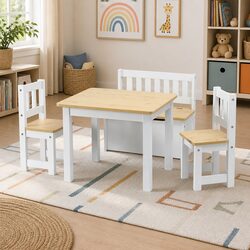 Practical 4-Piece Kids Table Set for Daily Use