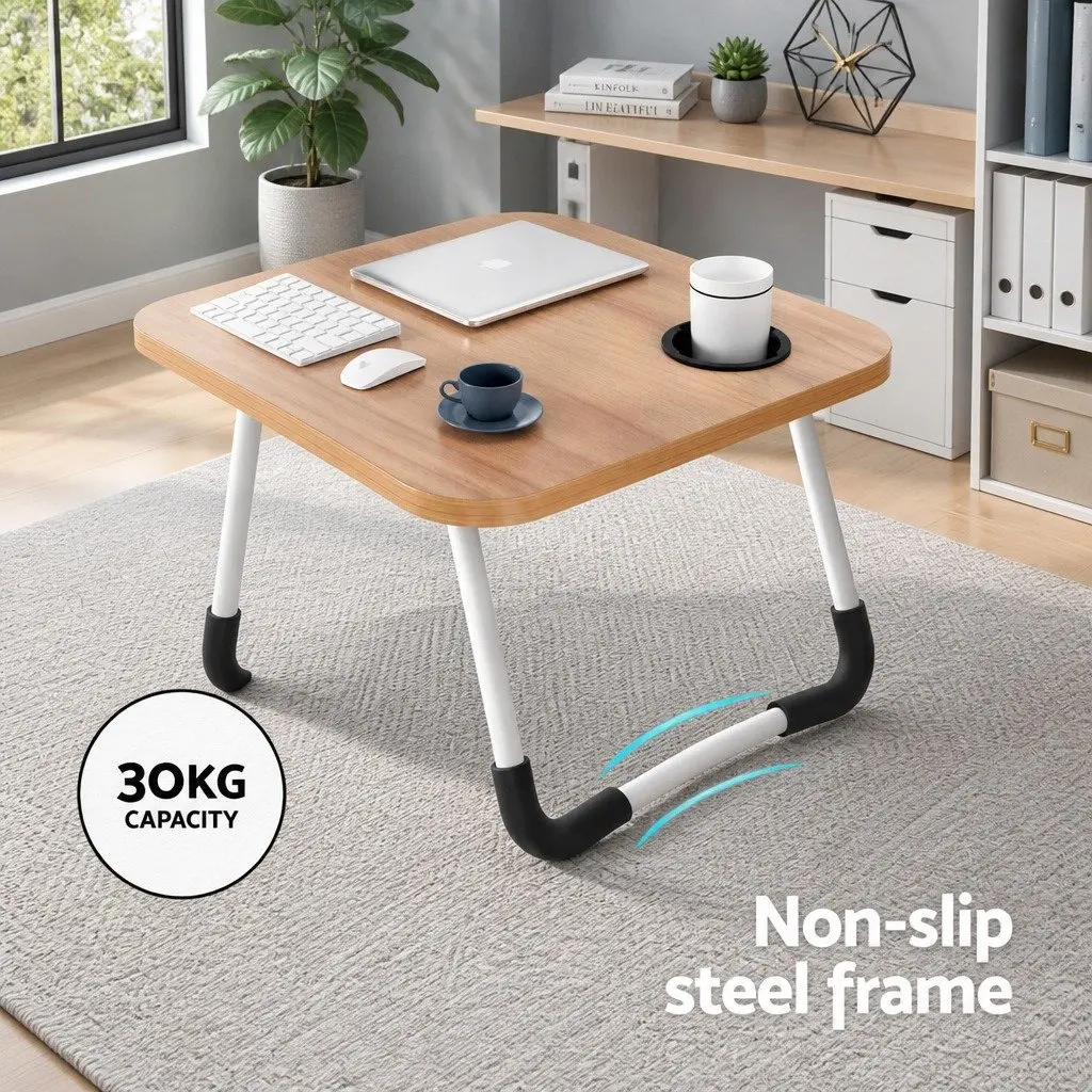 Laptop Desk Foldable Pine Adjustable 60 x 40 cm