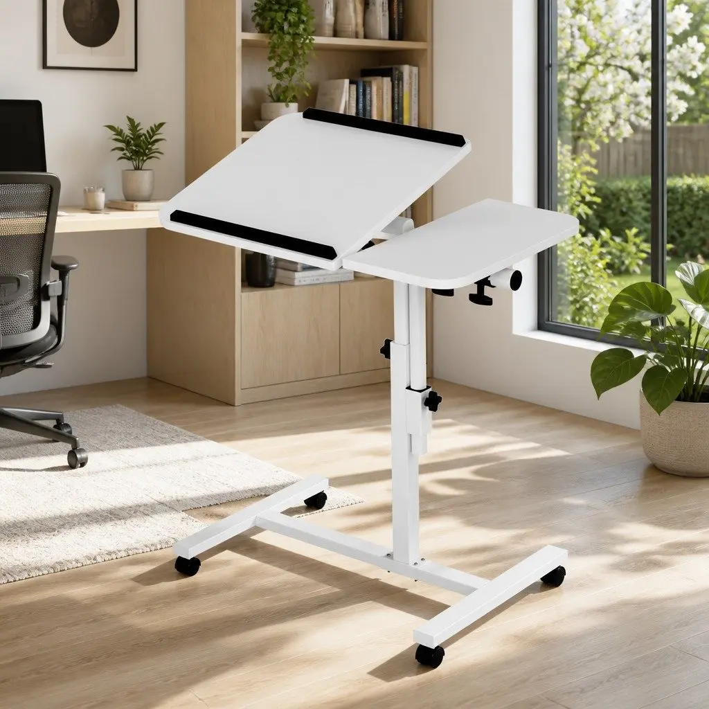 Mobile Laptop Desk with Adjustable Height for Home Use 60CM