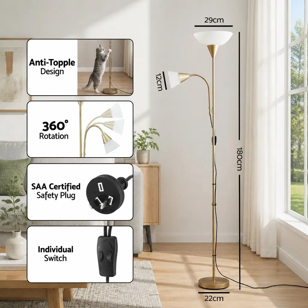 Gold Floor Lamp for Home Use