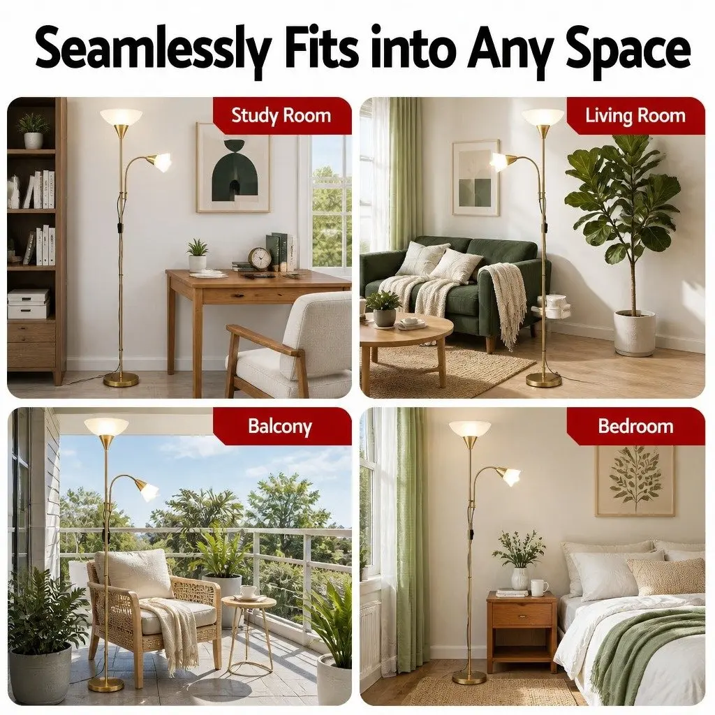 Gold Floor Lamp for Home Use