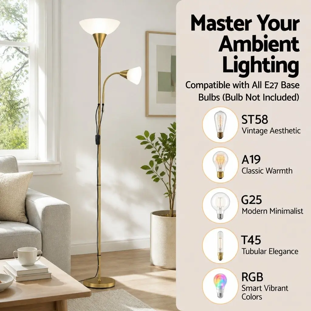 Gold Floor Lamp for Home Use