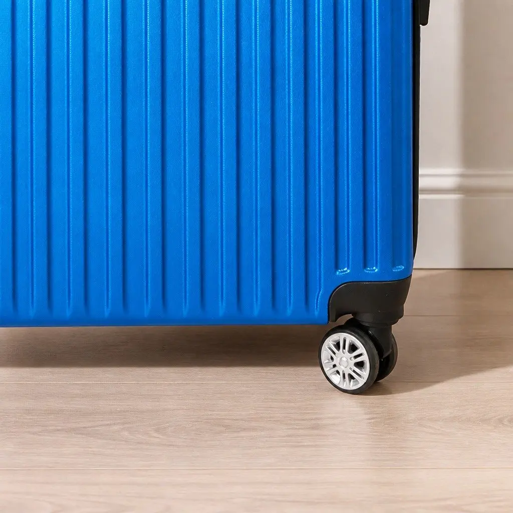 28 Inch Luggage Suitcase Hard Shell ABS Construction Blue