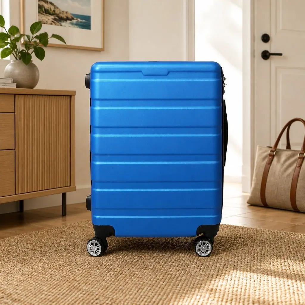 20 Inch Blue Carry On Suitcase for Easy Travel