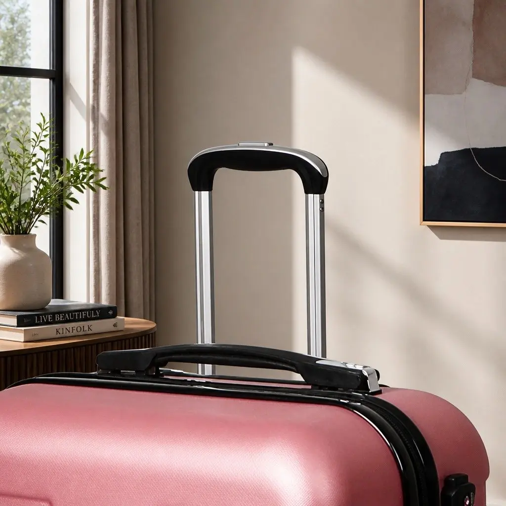 28 Inch Hard Shell Luggage Suitcase Expandable Rose Gold