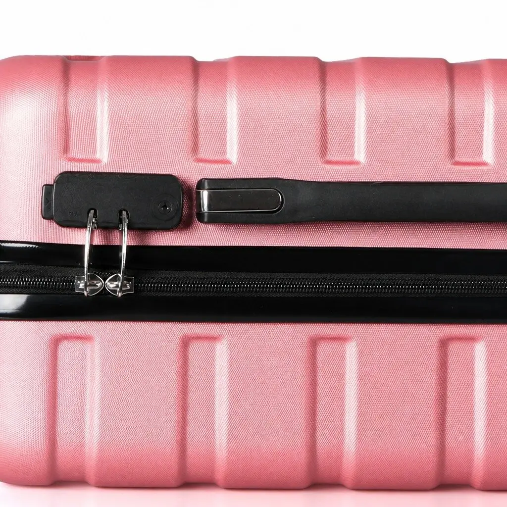 28 Inch Hard Shell Luggage Suitcase Expandable Rose Gold