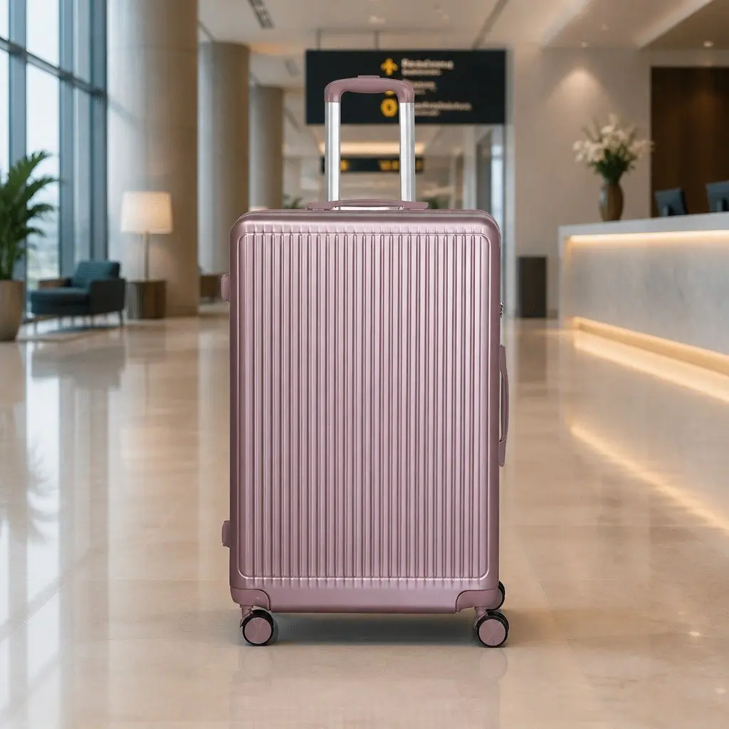 Luggage Suitcase Set Hard Shell 4 Piece Rose Gold 14" 20" 24" 28