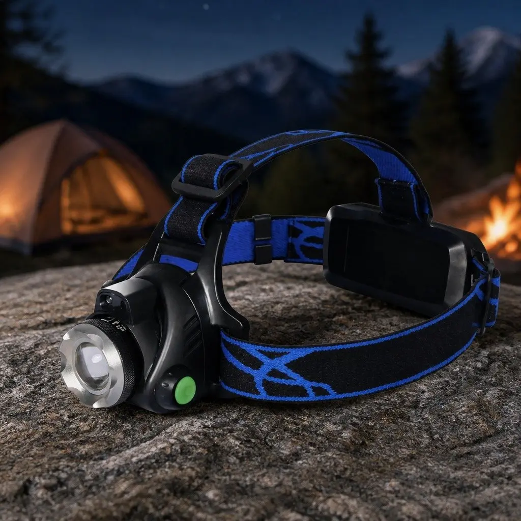 LED Headlamp Flashlight for Camping and Hiking Activities