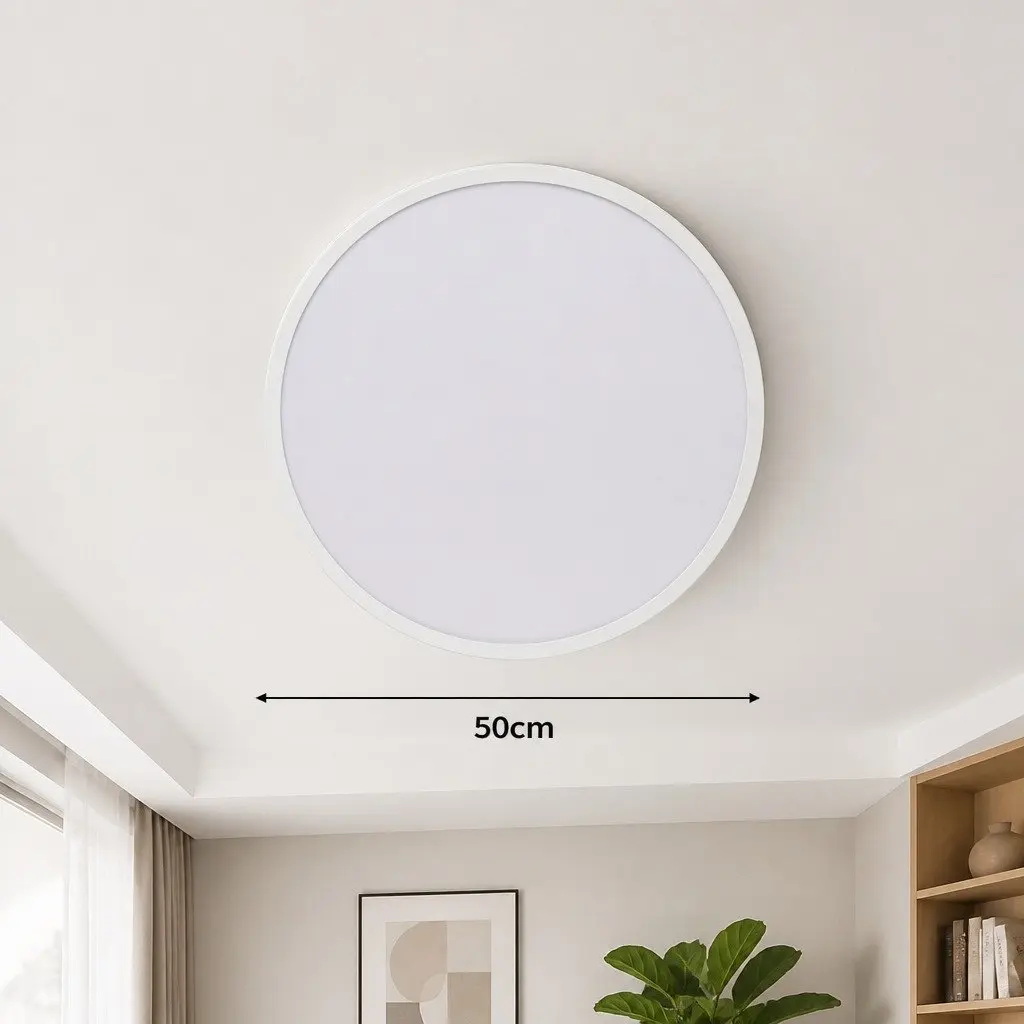 LED Ceiling Light Panel 36W Ultra-Thin Flush Mount 50cm Cold White