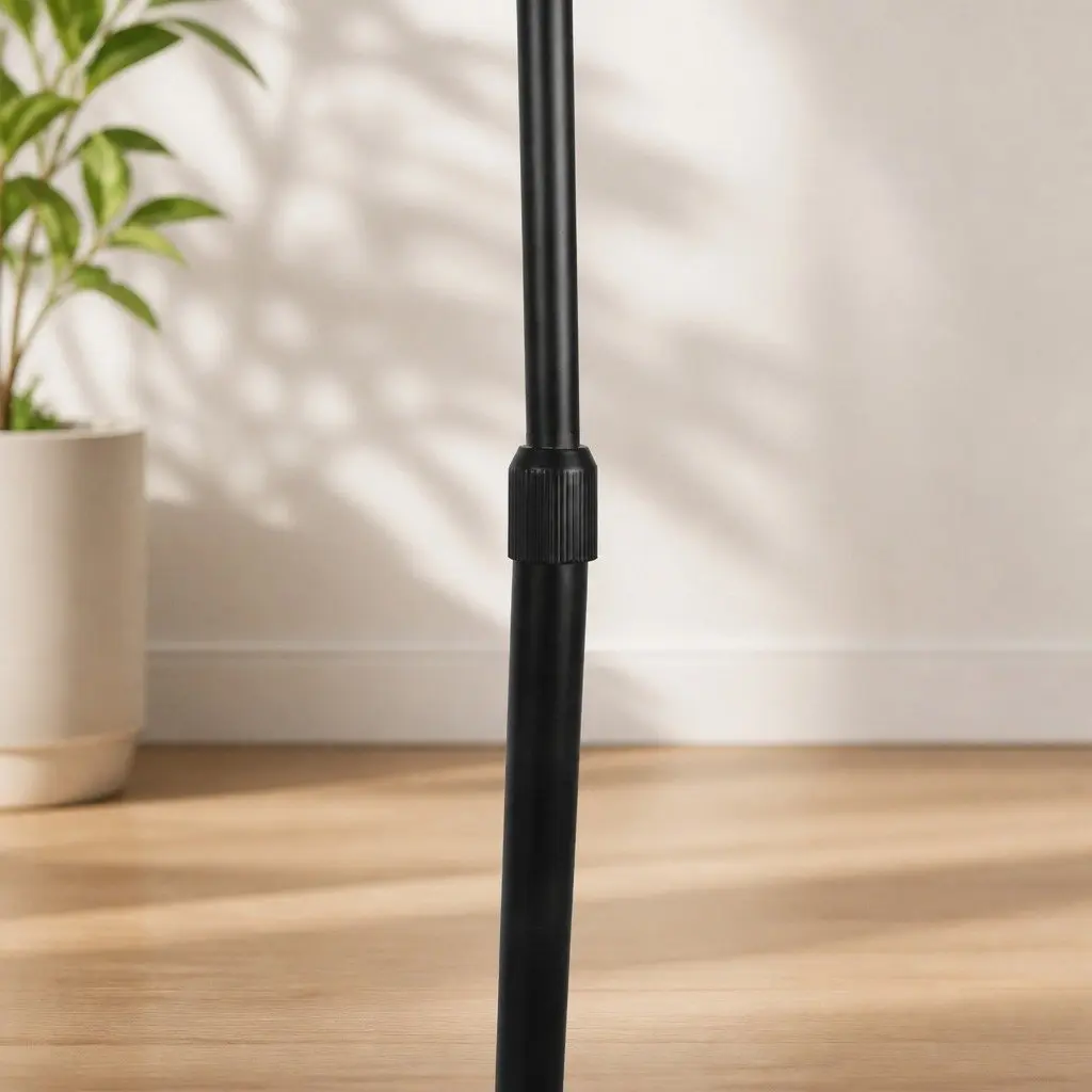 Modern LED Floor Lamp Stand Reading Light Adjustable Arm Marble Base Black