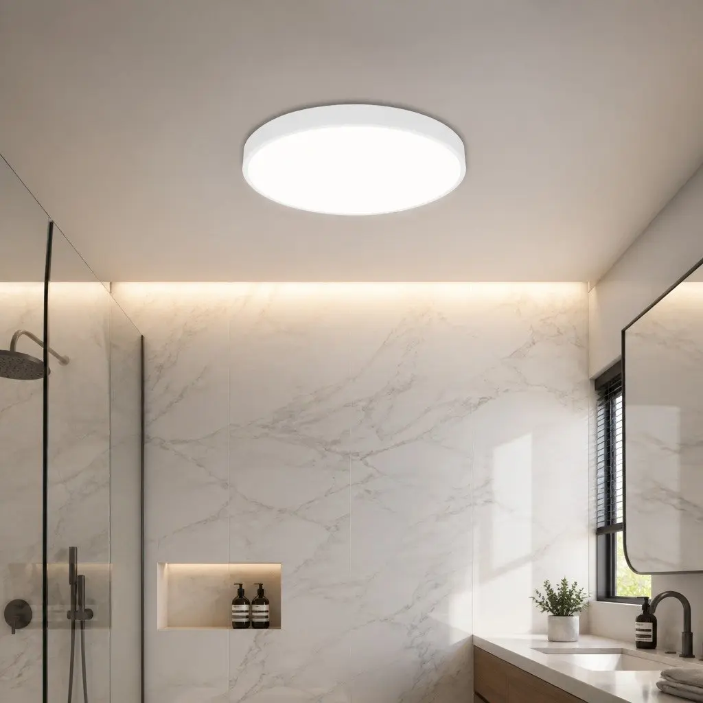 LED Ceiling Light 36W 3-Colour Ultra-Thin 5CM Round Flush Mount Warm Neutral