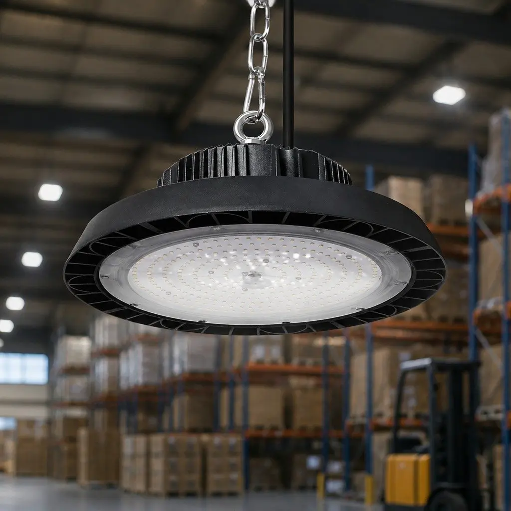 LED High Bay Light 200W Die-Cast Aluminium 35cm Black