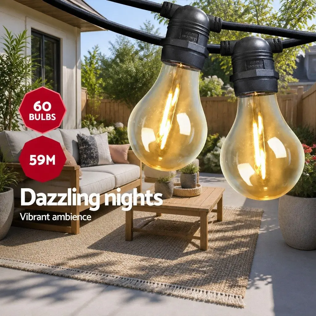 59m Festoon String Lights for Home and Events