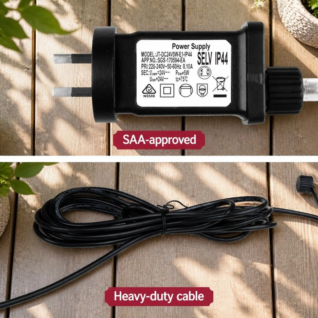 LED Festoon String Lights Warm White 77m Outdoor Garden Party