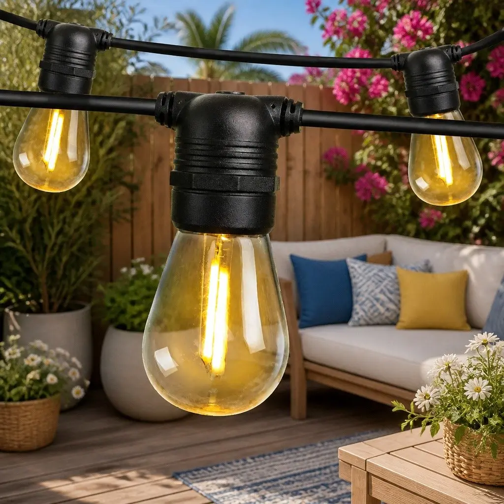 86m Festoon String Lights for Outdoor Use