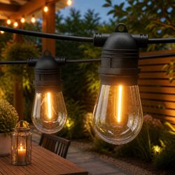 19m Festoon String Lights - Perfect for Outdoor and Indoor Events