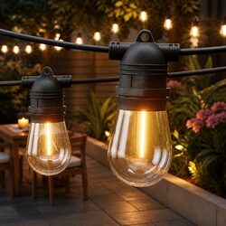Versatile 46m Festoon Lights for Home Celebrations