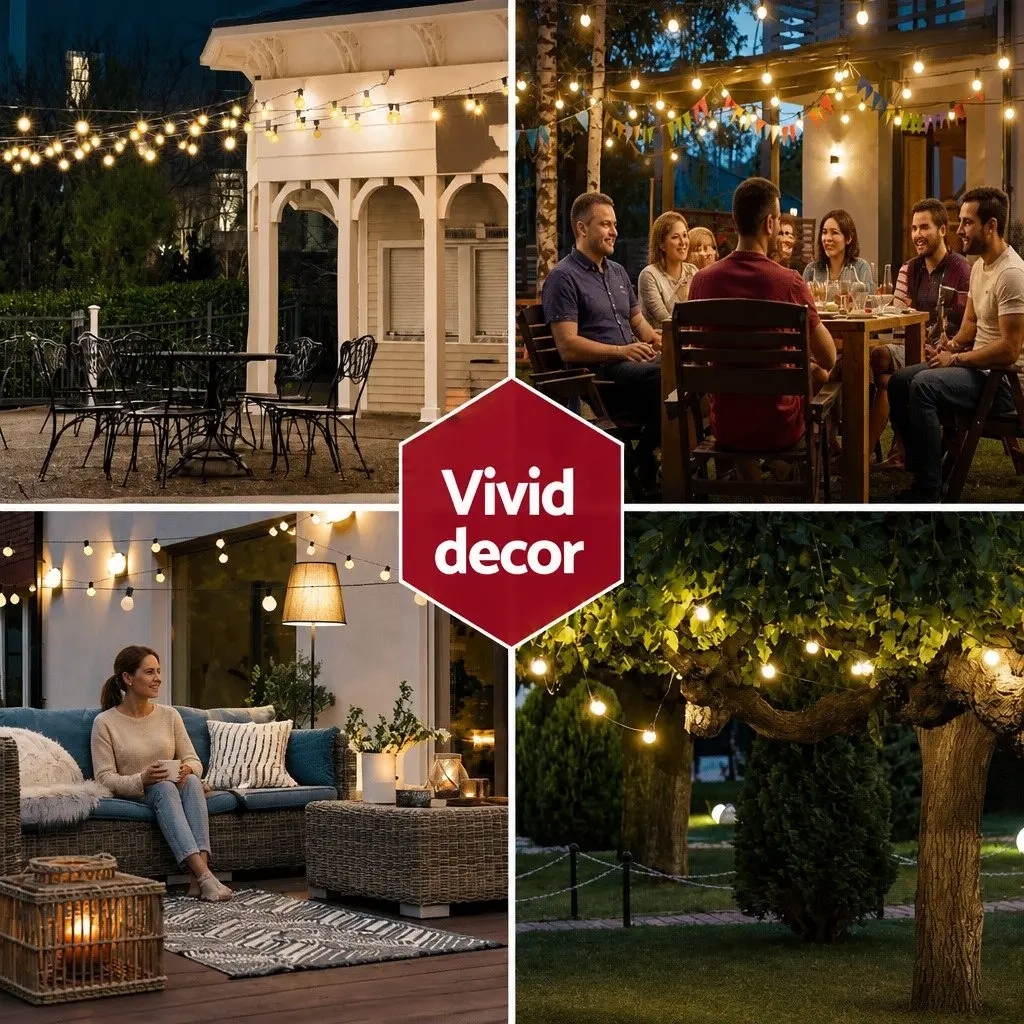 73m Festoon Lights for Home and Gatherings