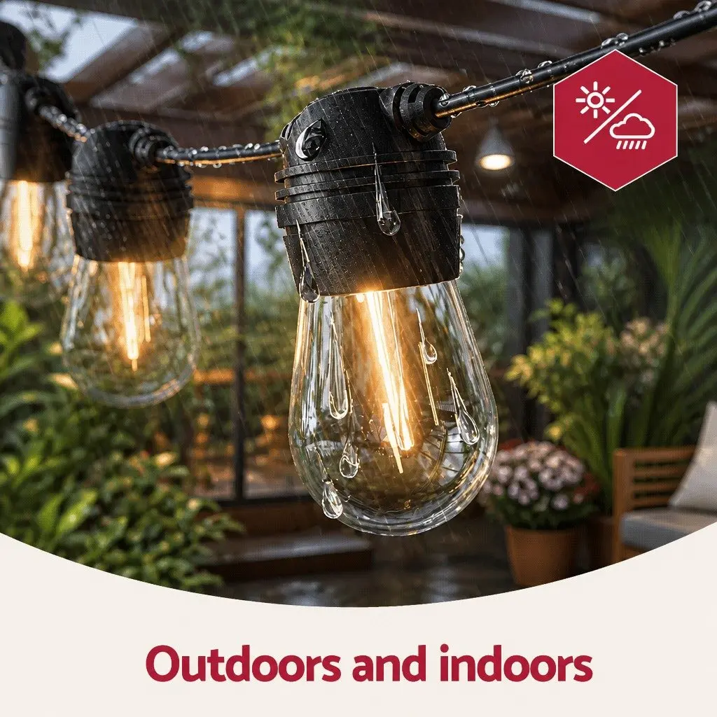 Solar Festoon String Lights for Festive Occasions