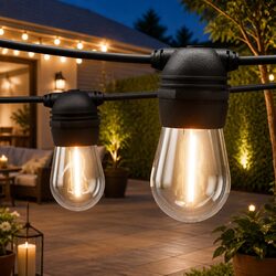Practical 86m Solar Festoon String Lights for Any Occasion