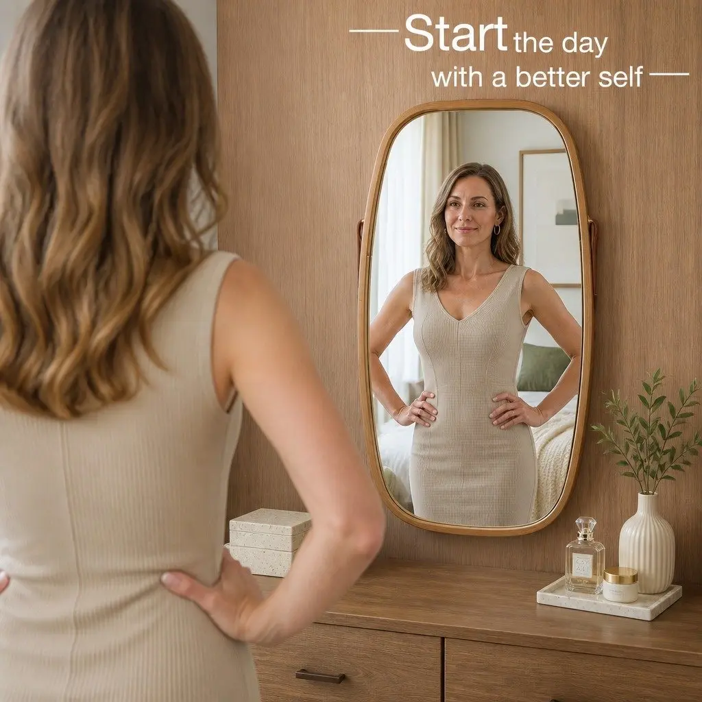 Bamboo Frame Mirror for Various Spaces