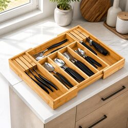 Versatile Bamboo Drawer Organizer for Every Room