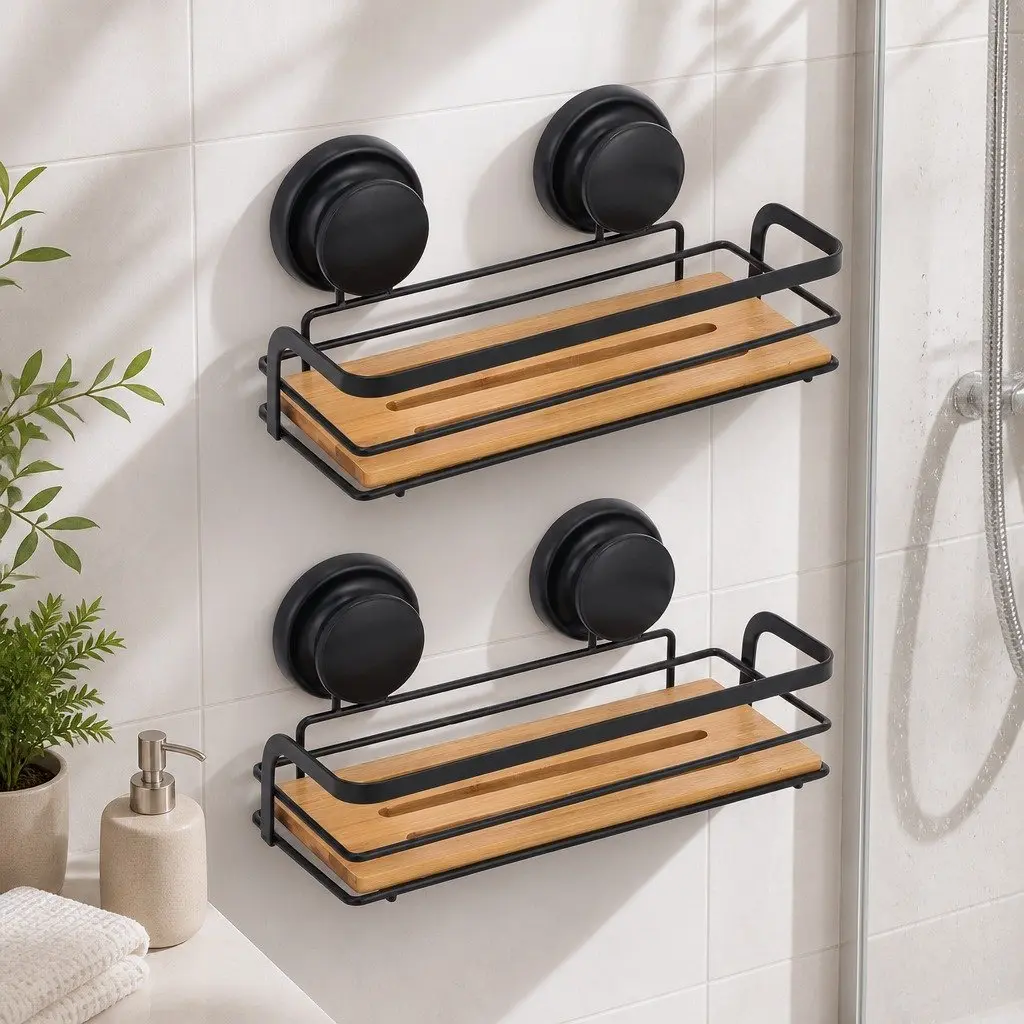 2-Tier Corner Shower Caddy for Home Use