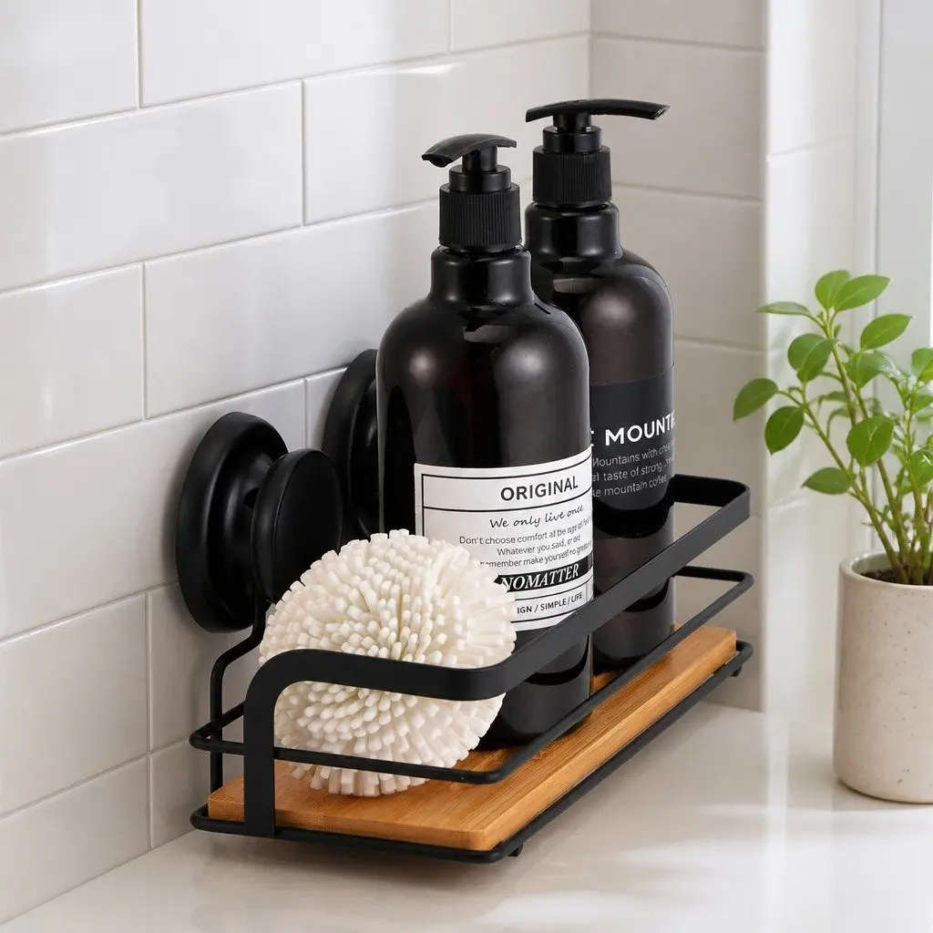 2-Tier Corner Shower Caddy for Home Use