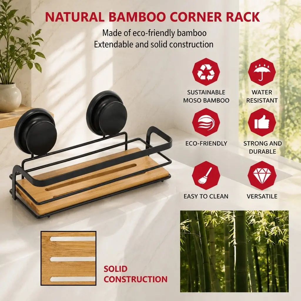 2-Tier Corner Shower Caddy for Home Use