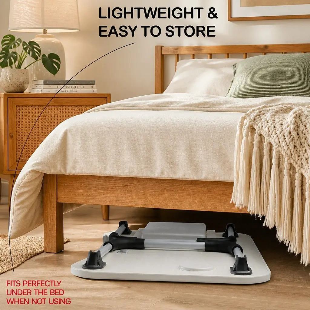 Laptop Bed Desk Foldable Portable Writing Table Storage Space Adults Kids Home
