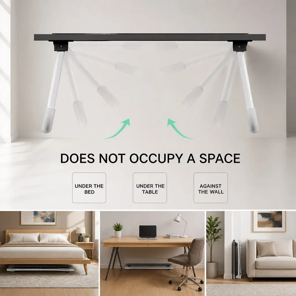 Laptop Bed Desk Foldable Portable Writing Table Storage Space Adults Kids Home