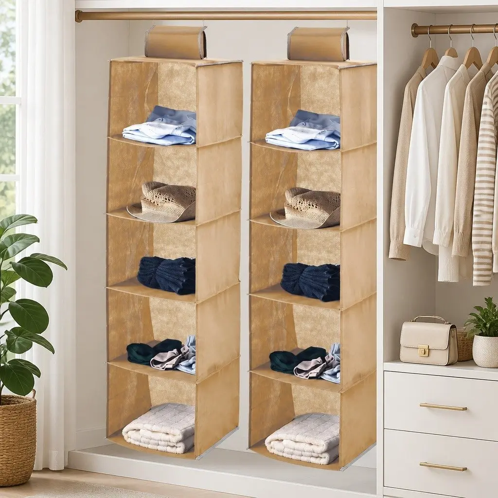 5-Tier Organizer for Closet and Home Use