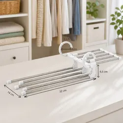 Practical Pants Hangers 4 Pack - Perfect for Home and Travel