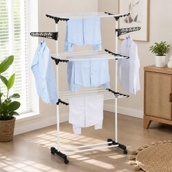 Ideal 3-Tier Folding Clothes Drying Rack for Everyday Use