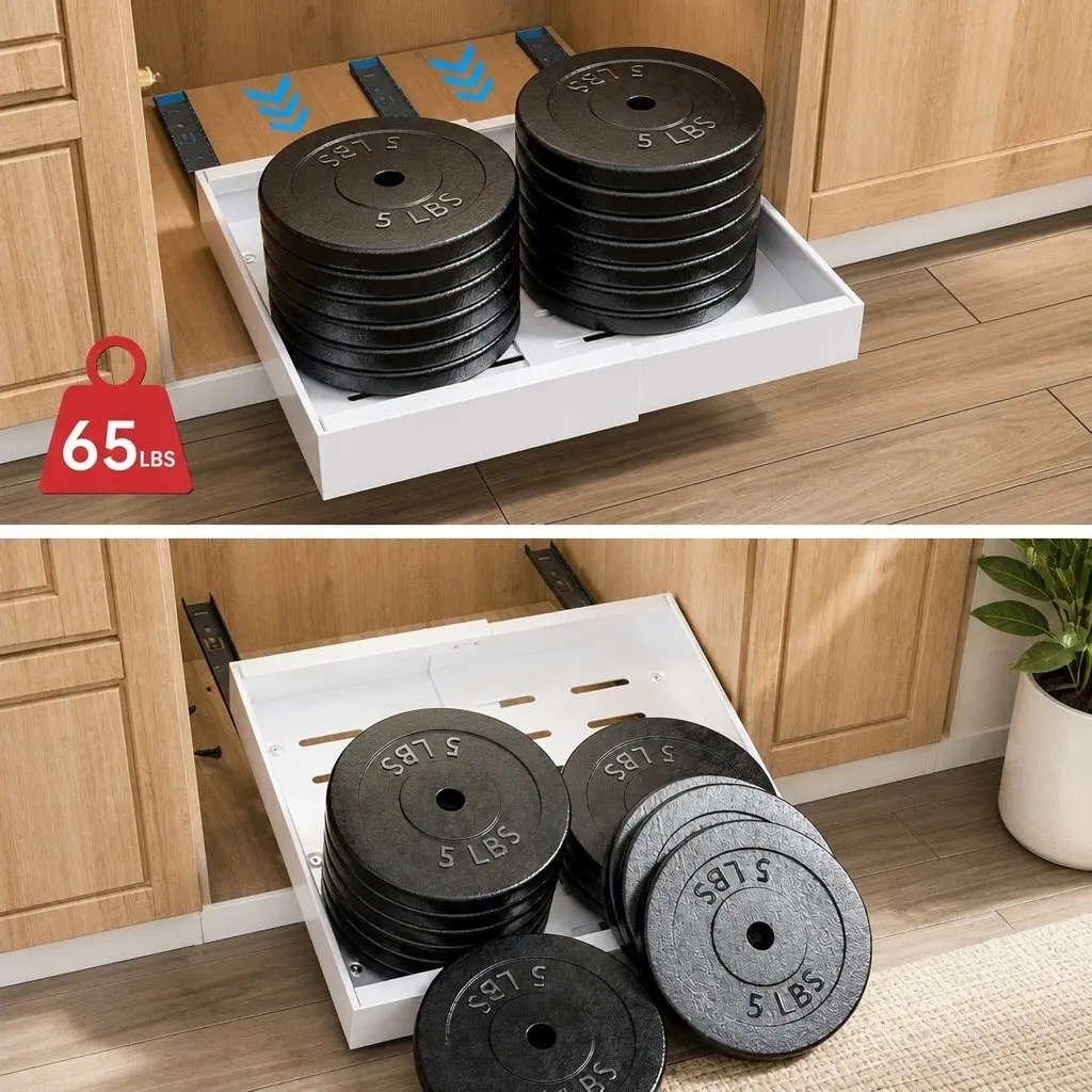 Pull-Out Organizer for Kitchen and Pantry Use