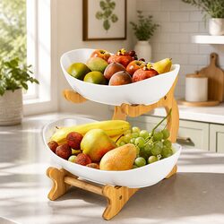 Functional 2-Tier Ceramic Bowl for Everyday Use