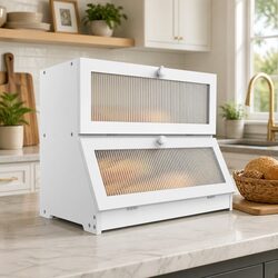 Practical Bamboo Bread Box for Your Kitchen Counter