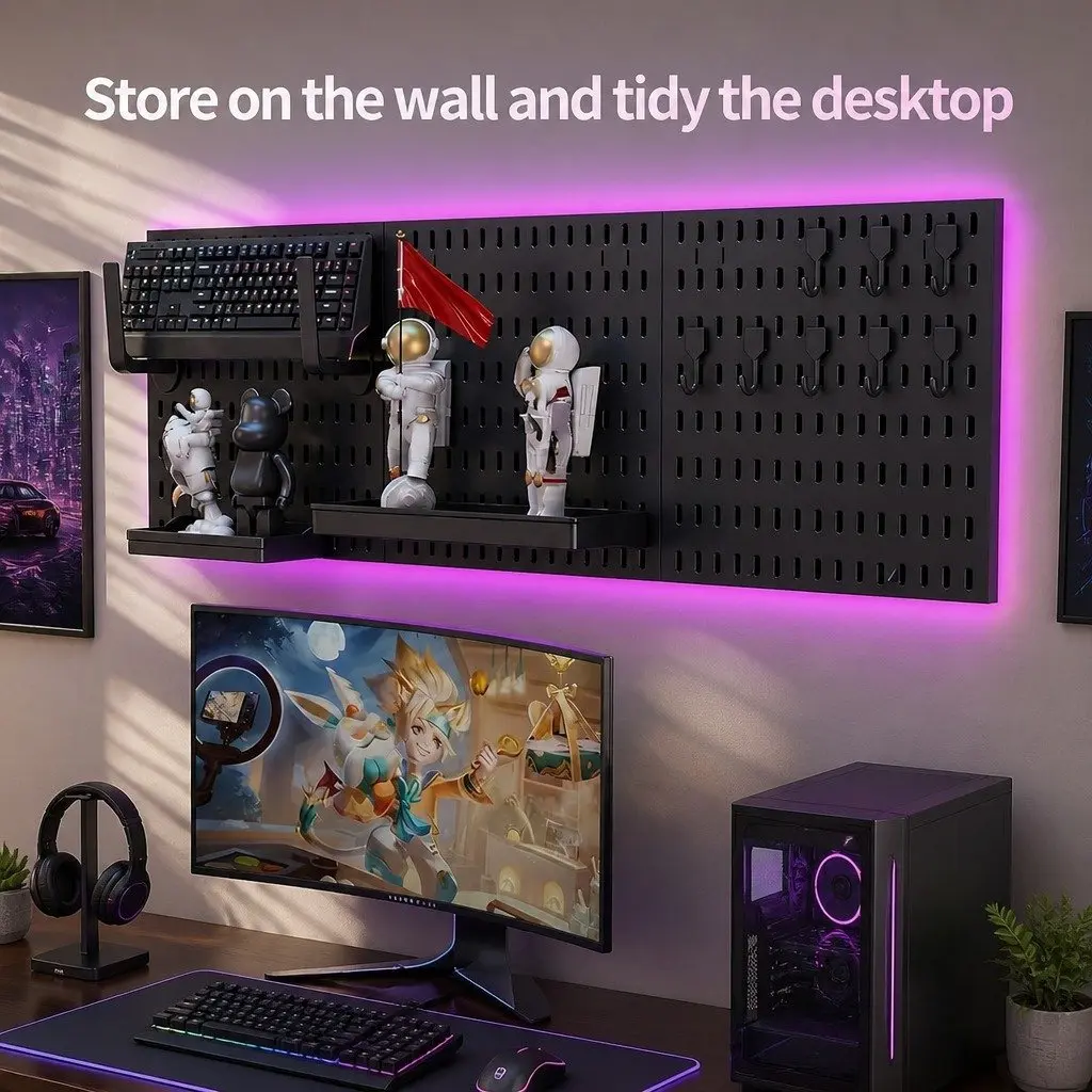Pegboard Organizer for Various Home Spaces