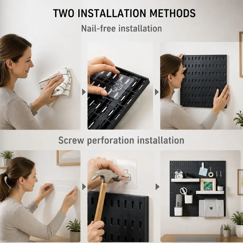Pegboard Organizer for Various Home Spaces