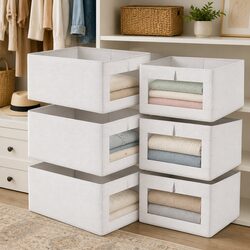 Practical Storage Solutions with 6 Pack Closet Bins