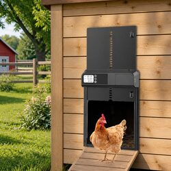 Automatic Chicken Coop Door with Smart Timer LCD Screen Anti-Pinch Safety