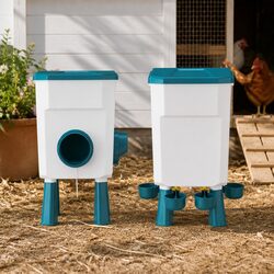 Functional Automatic Feeder and Waterer for Backyard Flocks