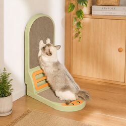 Vertical Cat Scratching Board L-Shaped Cardboard Scratcher Indoor Cats