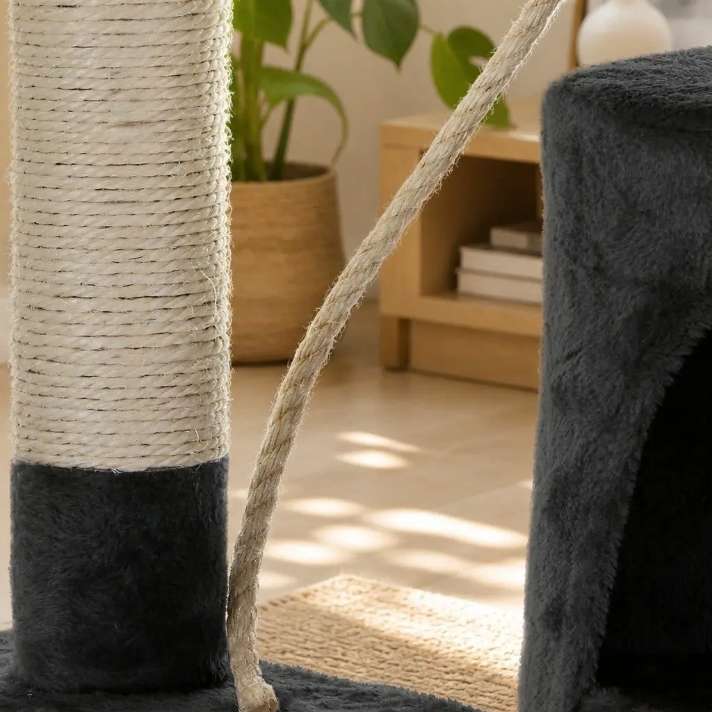 Cat Tree Multi-Level Climbing Perch 140cm Plush Sisal Scratching Posts Indoor